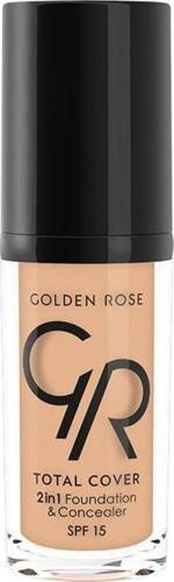 GOLDEN ROSE TOTAL COVER 2IN1 FOUNDATION&CONCEALER NO:05