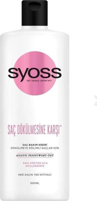 Syoss Saç Dökülmesine Karşi Saç Kremi 500Ml