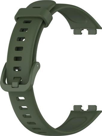 Microsonic Huawei Band 8 Kordon, Silicone Sport Band Yeşil