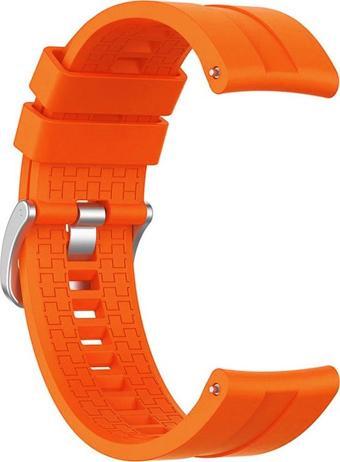 Microsonic Huawei Watch GT3 42mm Kordon, Silicone RapidBands Turuncu