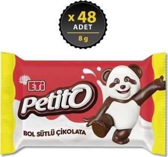 Eti Petito Bol Sütlü Çikolata 8 gr x 48 Adet