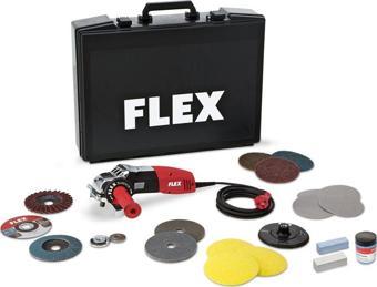 Flex LE14-7125SET 1400W İnox (Paslanmaz) İçin Avuç Taşlama Seti