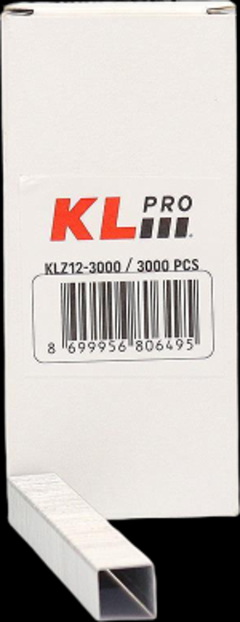 Klpro 12mm Havalı Zımba Tabanca Zımbası 3000 Adet Klz12
