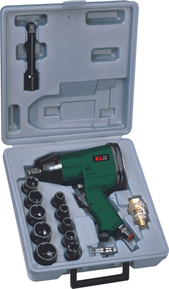 KLPRO KLHA403K 1/2'' Profesyonel Havalı Darbeli Somun Sıkma/Sökme Set