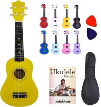 Müzikhane Soprano Sarı Ukulele Kılıf Metot Ve Pena