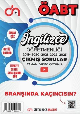 2024 ÖABT İngilizce Öğretmenliği Son Beş Yıl Çıkmış Sorular Tamamı Video Çözümlü - Kolektif  - Dijital Hoca