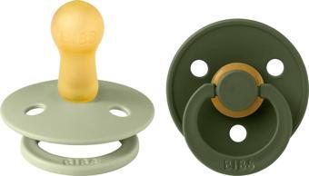 Bibs Colour İkili Kauçuk Emzik- Sage/ Hunter Green 6-18 Ay