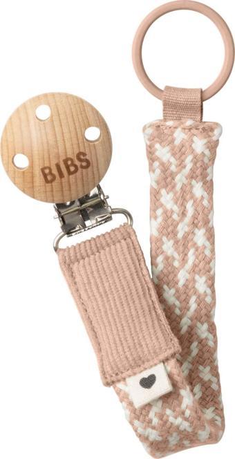 Bibs Paci Braid Emzik Askısı - Blush / Ivory