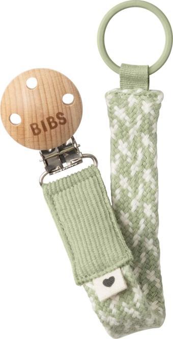 Bibs Paci Braid Emzik Askısı - Sage / Ivory