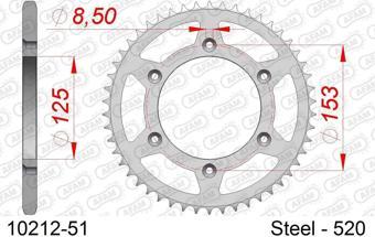 AFAM HONDA CRF450 R ÇELİK ARKA DİŞLİ 520 X 51