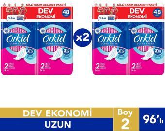 Orkid Ultra Extra Uzun Cesaret Paketi 96'Lı