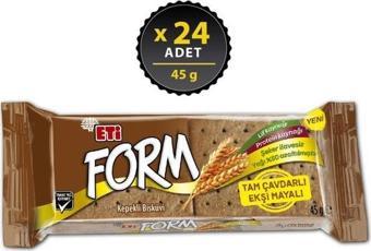 Eti Form Tam Çavdarlı Ekşi Mayalı Kepekli Bisküvi 45 g x 24 Adet