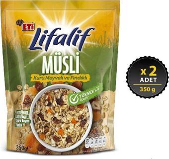 Eti Lifalif Kuru Meyveli Fındıklı Müsli 350 g x 2 Adet