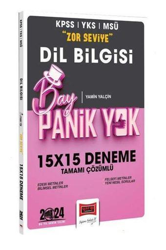 2024 KPSS YKS MSÜ Bay Panik Yok Dil Bilgisi Zor Seviye Tamamı Çözümlü 15 x 15 Deneme - Yamin Yalçin - Yargı Yayınları