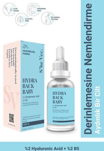 HYDRA BACK BABY - Hyaluronik Asit Yoğun Nemlendirici ve Dolgunlaştırıcı Cilt Serumu 30ml