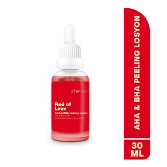 RED OF LOVE - AHA %10 & BHA %2 Cilt Tonu Eşitleyici Canlandırıcı Kırmızı Peeling Serum 30ml