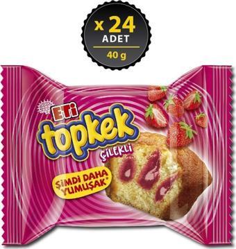 Eti Topkek Çilekli 40 gr x 24 Adet