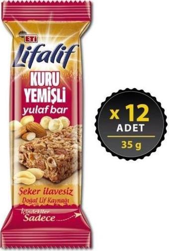 Eti Lifalif Kuruyemişli Yulaf Bar 35 gr x 12 Adet