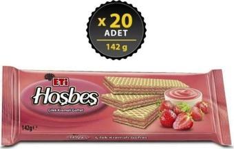 Eti Hoşbeş Çilek Kremalı Gofret 142 gr x 20 Adet