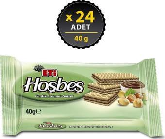 Eti Hoşbeş Fındık Kremalı Gofret 40 gr x 24 Adet