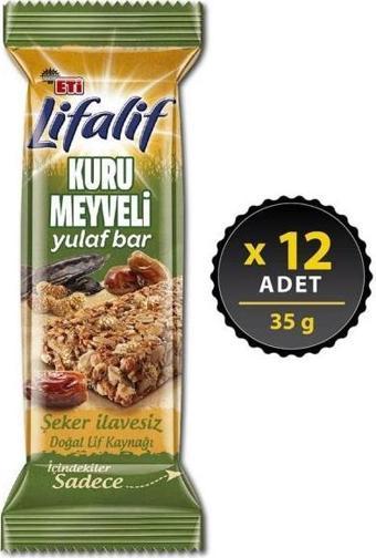 Eti Lifalif Kuru Meyveli Yulaf Bar 35 gr x 12 Adet