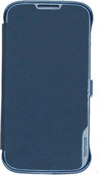 Anymode i9500 Galaxy S4 ile Uyumlu Folio Cover Kılıf Lacivert BRCC002KBL