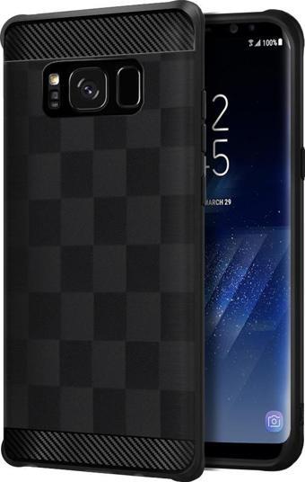 Buff Galaxy S8 ile Uyumlu Black Armor Kılıf