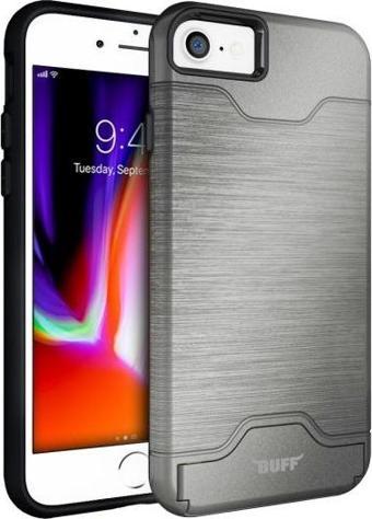 Buff iPhone 8/7 ile Uyumlu Slim Folder Kılıf Silver