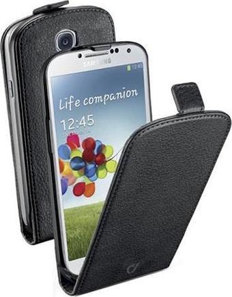 Cellular Line Galaxy S4 ile Uyumlu Flap Essential Deri Kılıf Siyah FLAPESSGALAXYS4BK