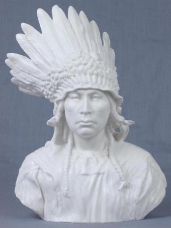 BİBLOLAR › Wise Porselen-PORSELEN KIZILDERILI SEF BUST-18,5*10,5*24,5 CM-JCP30047AA