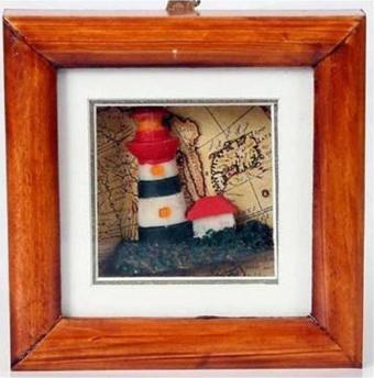 Denizcilik  Denizcilik Grubu Marine Aksesuar Küçük Fener Pano 10x10 cm