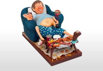 Tv Izleyici Büyük-the Couch Potato-sertifikalı Özel Koleksiyon-38*23*20 Cm-fo85506