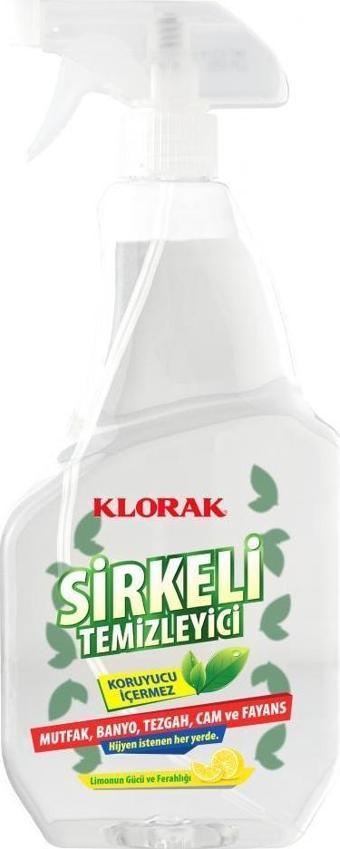 Klorak Sirkeli Temizleyici Sprey 750 ml 12 Adet