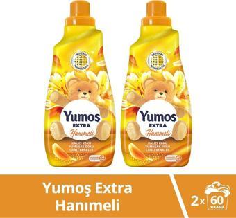 Yumoş Extra Konsantre Çamaşır Yumuşatıcısı Hanımeli 1440 ml 60 Yıkama 2 Adet