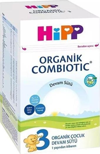 Hipp 3 Organik Combiotic Devam Sütü 800 gr