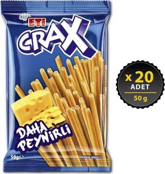 Eti Crax Peynirli Çubuk Kraker 50 g x 20 Adet