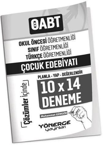 Yönerge Yayınları ÖABT Okul Öncesi Sınıf Türkçe Öğretmenliği Çocuk Edebiyatı 10x14 Deneme - Yönerge Yayınları