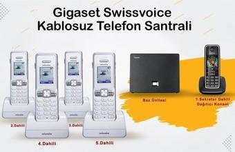 Gigaset C530 5 Dahili Swissvoice Telsiz Kablosuz Telefon Santrali