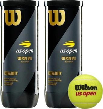 Wilson Tenis Topu Us Open Xd 3Lü 2 Kutu (Wrt106200) Sarı