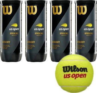 Wilson 4 Kutu Us Open Tenis Topu Vakum Ambalajda WRT106200