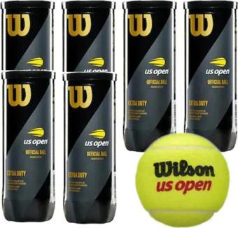 Wilson 6 Kutu Us Open Tenis Topu Vakum Ambalajda WRT106200