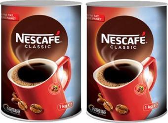 Nescafe Classic Çözünebilir Kahve Teneke 1 Kg x 2 Adet