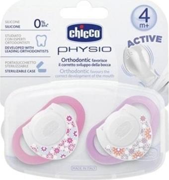 Chicco Emzik Physio Pembe Silikon 4m+ 2'li