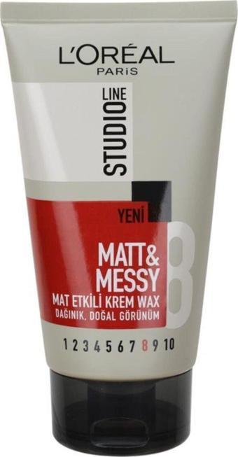 L'Oréal Paris Studio Line Matt & Messy Mat Etkili Krem Wax