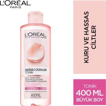 L'Oréal Paris Değerli Çiçekler Kuru Ve Hassas Cilt Tonik 400 Ml 3600523440139