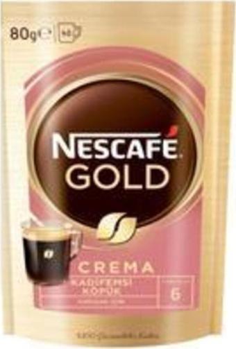 Nescafe Gold Crema 80 Gram Çözünebilir Kahve Yeni Paket Özel Seri