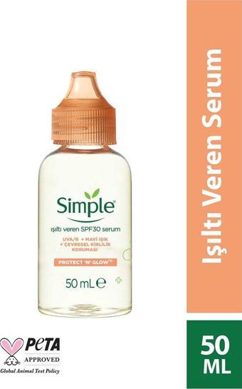 Simple Protect 'n' Glow Işıltı Veren Spf30 Serum 50 Ml