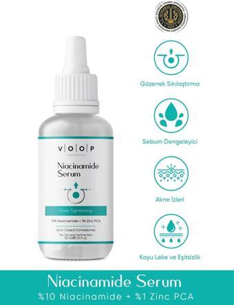 Voop Siyah Nokta&sivilce Karşıtı Cilt Bakım Serumu 30 ml |%10 Niacinamide% Zinc