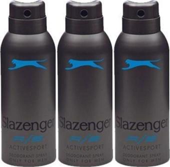 Slazenger Unisex Deodorant Active Sport 150ml X 3 Adet