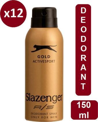 Slazenger Erkek Gold Deodorant 150ml X12 Adet